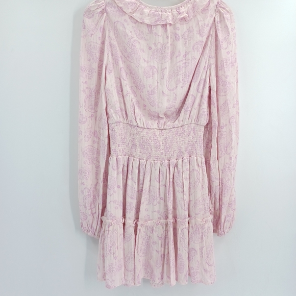 House of Harlow 1960 Liliac Paisley Mini Dress - Picture 3 of 9